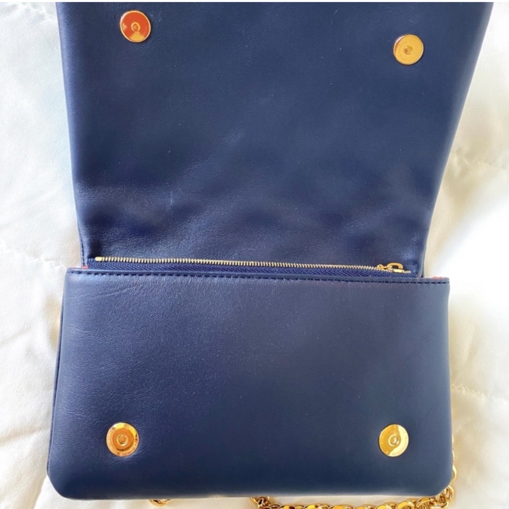 Louis Vuitton Multicolor Lambskin Embossed Monogram LV Garden l Coussin Navy - Picture 16 of 17